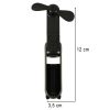 Asztali ventilátor Mini kézi összecsukható ventilátor hordozható USB fekete