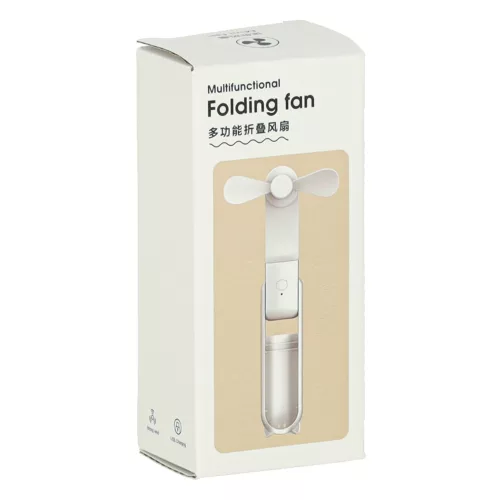 Desk Fan Mini Handheld Folding Fan Portable USB Pink