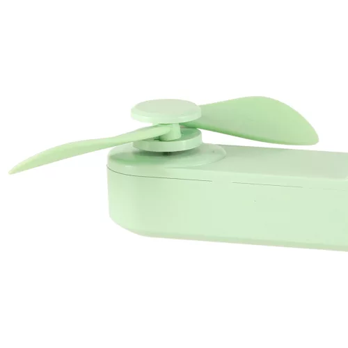 Desk fan mini hand folding fan portable USB green