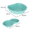 Homokozós zárt medence Shell Twins dupla 2" 1160x87,5x19,5cm menta színű