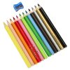 BAMBINO Wooden framed pencils 12 colors + sharpener