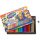 BAMBINO crayons in a metal box with a wooden frame