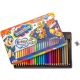 BAMBINO crayons in a metal box with a wooden frame