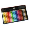 BAMBINO crayons in a metal box with a wooden frame