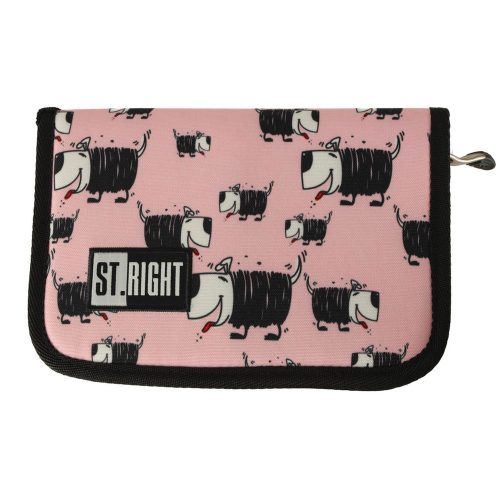 BAMBINO two-snap pen holder pink dogs