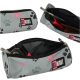 BAMBINO pencil case tuba paws gray