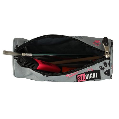 BAMBINO pencil case tuba paws gray