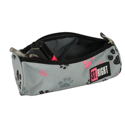 BAMBINO pencil case tuba paws gray