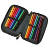 Double pencel case with accessories Chessboard Crush