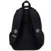 3-compartment school backpack 18 inch black Vintage black