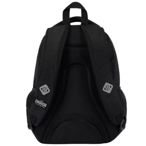 3-compartment school backpack 18 inch black Vintage black