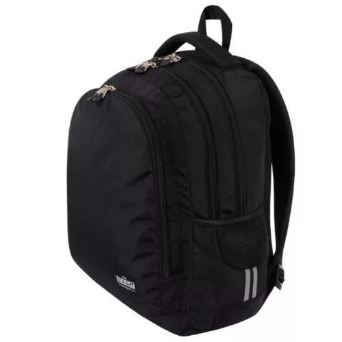3-compartment school backpack 18 inch black Vintage black