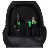 3-compartment school backpack 18 inch black Vintage black