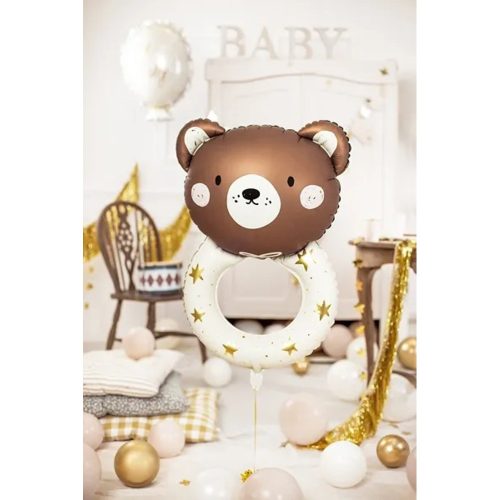 Foil balloon Rattle bear 45cm x 67cm