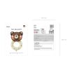 Foil balloon Rattle bear 45cm x 67cm