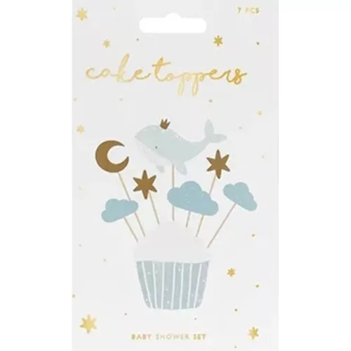 Decoration for muffin tins - Whale 11cm-13.5cm 7 pcs