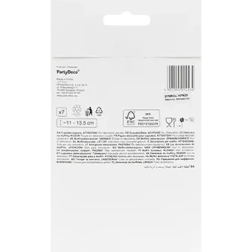 Decoration for muffin tins - Whale 11cm-13.5cm 7 pcs