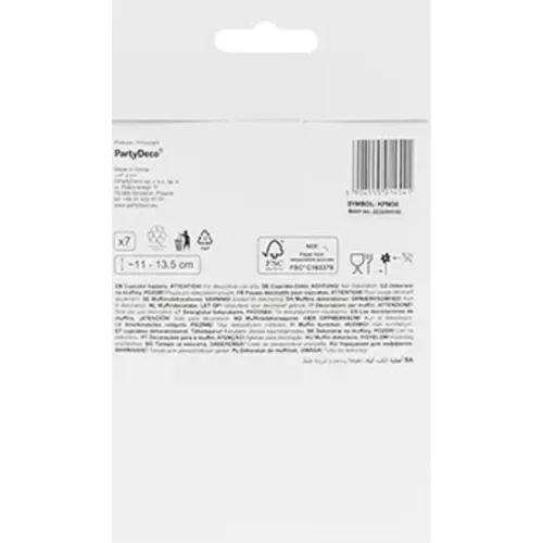 Decoration for muffin tins - Stork 11cm-12cm 7 pcs