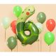 Foil birthday balloon "6" - Turtle 75x96 cm
