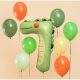 Foil birthday balloon "7" - Crocodile 56x85 cm